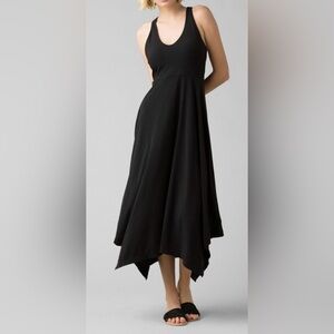 Prana Black Asymmetrical Wrap Sundress